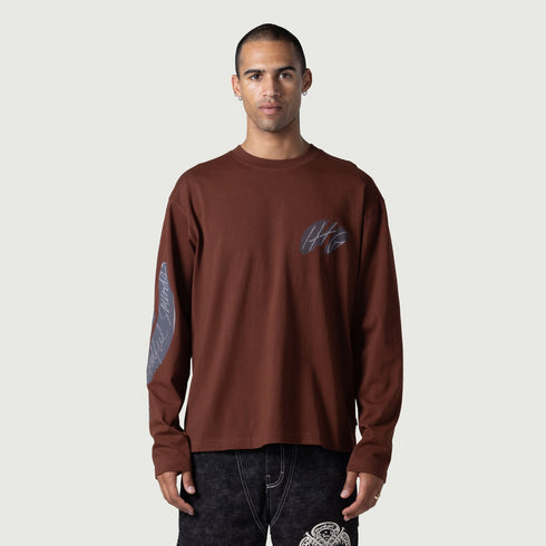 HONOR THE GIFT C-fall Ls Music Collage Tee Mens Apparel